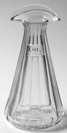 Narrow Flute Clear (Stem 394) Salad Dressing Bottle No Stopper