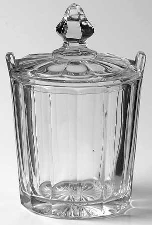 Narrow Flute Clear (Stem 394) Pickle Jar & Glass Lid