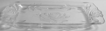 Rose Pearls 14" Handled Tray