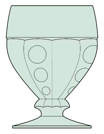 Old Sandwich Zircon Green by Heisey