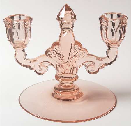 Trident Pink Double Light Candlestick