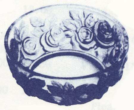 Verlys Turquoise Rose Bowl