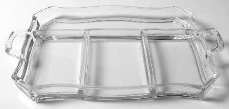 Octagon Clear (Line 500) 13" Oblong 4 Part Relish