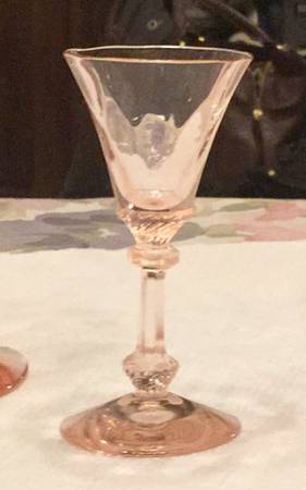 Albemarle Pink Cordial Glass