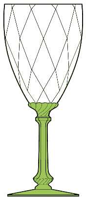 Old Dominion Green (Green Stem, Clear Bowl)