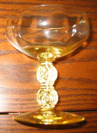 Diamond Rose Yellow (Sahara) Champagne/Tall Sherbet