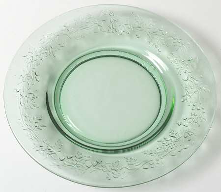Acorn and Leaves Moongleam Green Bread & Butter Plate