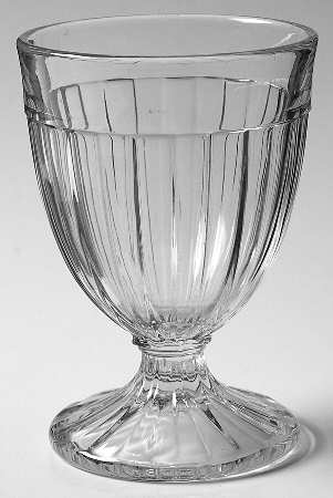 Recessed Panel Clear 1/2 Lb Candy Jar No Lid