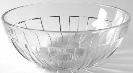 Recessed Panel Clear 8" Nappy