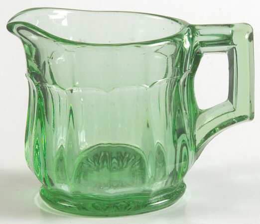 Narrow Flute Green Moongleam (Stem 393) Individual Creamer