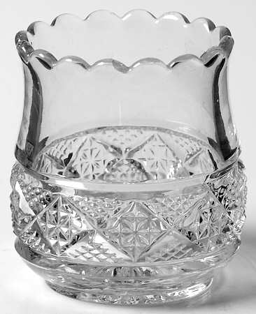 Square in Diamond Point Clear Toothpick Holder