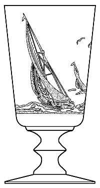 Tall Sail Boat by Heisey
