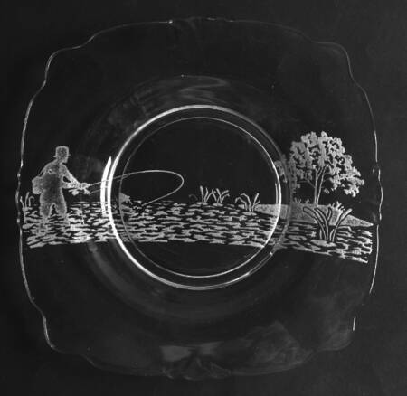 Fisherman Square Luncheon Plate