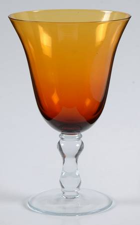 Soho Amber (Plain) Water Goblet