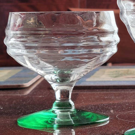 Portsmouth Green Clear Low Sherbet