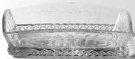 Diamond Band Clear Pickle Dish