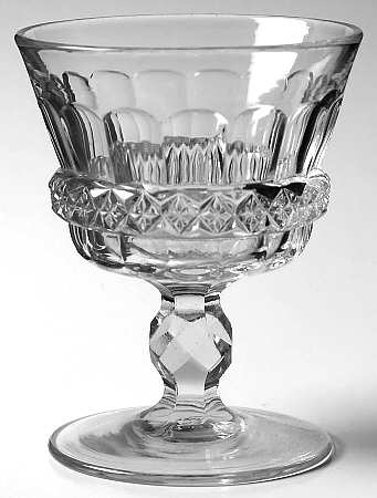 Diamond Band Clear Champagne/Tall Sherbet