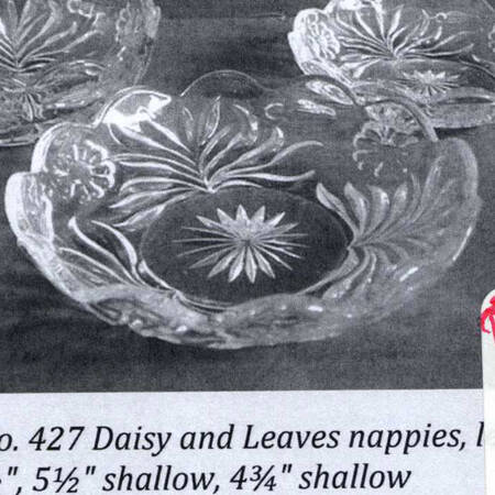 Daisy & Leaves (Line 427) 5" Shallow Nappy