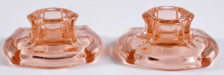 Little Squatter Pink Candlestick Single Light 1" (Set of 2)