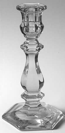 Old Williamsburg 2 Clear 7" Single Light Candlestick