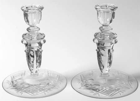 135-1 (Set of 2) 6" Single Light Candlesticks