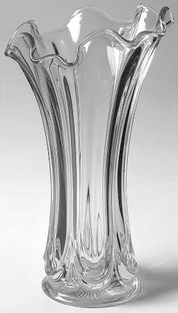 338 Clear 11"-14" Small Swung Vase