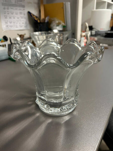 436 Clear 5" Flower Vase