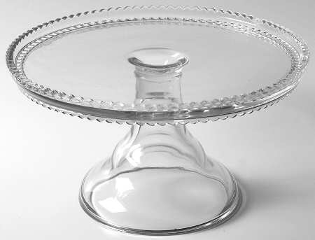 Touraine Clear Round Cake Stand