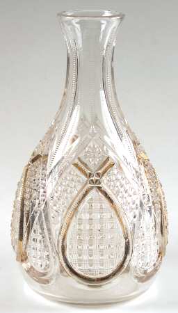 Fancy Loop Gold Trim (Stem 1205) Open Water Bottle