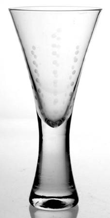 Metropolis (Vertical Dots) Toasting Glass