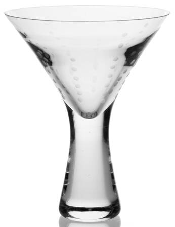 Metropolis (Vertical Dots) Martini Glass