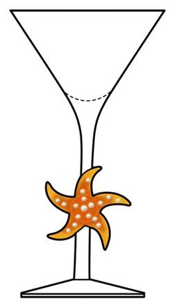Murano (Sculpted Stems) Martini Glass