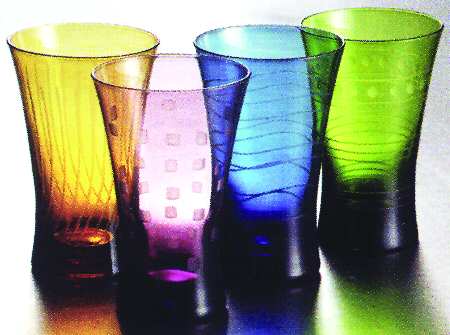 Soho (Lines, Waves, Dots) Highball Glass