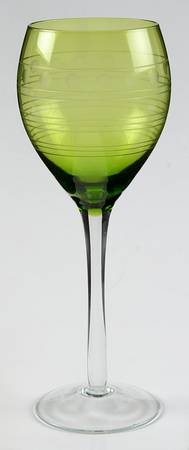 Soho (Lines, Waves, Dots) Green Wine