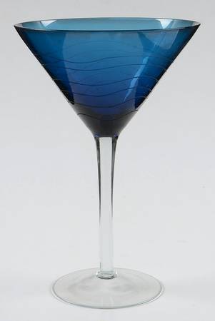Soho (Lines, Waves, Dots) Martini Glass