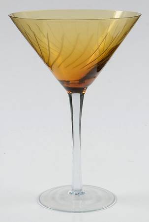 Soho (Lines, Waves, Dots) Martini Glass