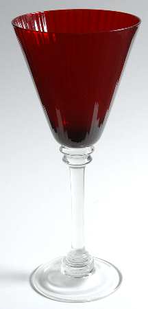 Regal Bloom Ruby Water Goblet