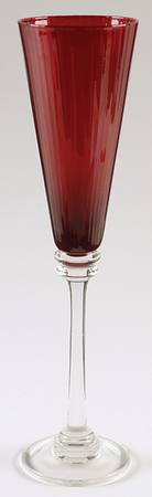 Regal Bloom Ruby Fluted Champagne