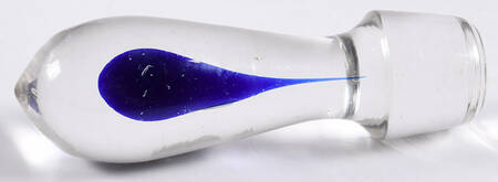 Teardrop Blue Stopper for Wine Decanter