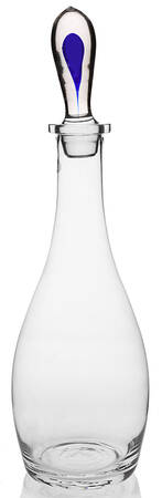 Teardrop Blue Wine Decanter & Stopper
