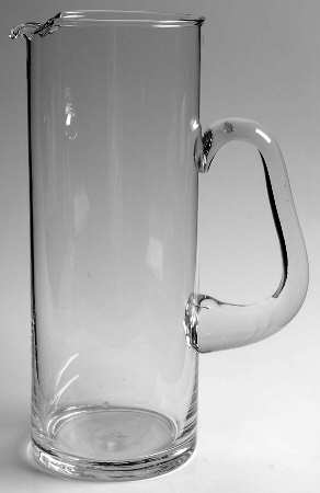 Teardrop Blue Martini Pitcher