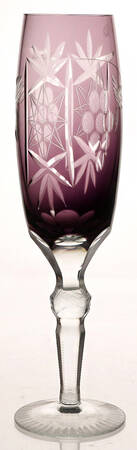 HO21 Amethyst Fluted Champagne