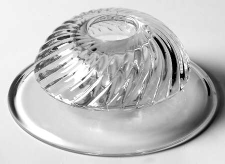 Pinwheel Clear Single Light Candlestick