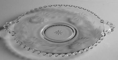 Cornflower (Candlewick) 8" 2 Handled Plate