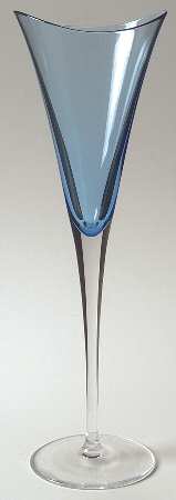 Desire Blue Fluted Champagne