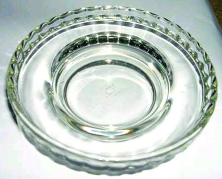 Fluted Border Clear Seafood Cocktail No Liner