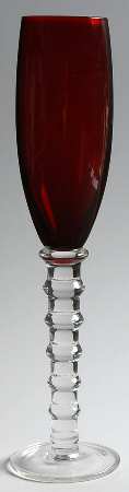 Imperial Ruby Fluted Champagne