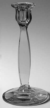 Sanford Clear 9" Single Light Candlestick