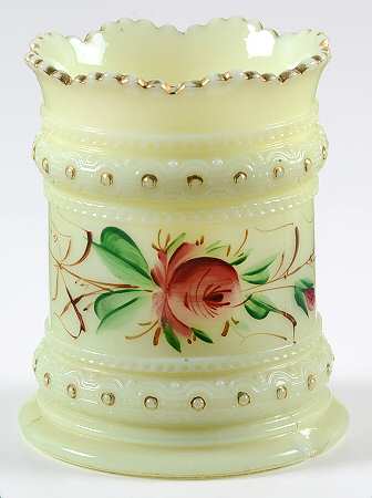 Ring Band Custard Floral Open Spooner