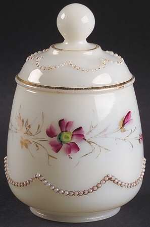 Beaded Swag Dec #2 Sugar Bowl & Lid